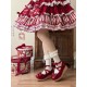 Sheep Puff Vintage Polka Dot Platform Shoes(Reservation/4 Colours/Full Payment Without Shipping)